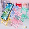 Cute & Adjustable Mini Chair Phone Stand Multi Angles Desktop Holder Stylish & Durable Bracket for Mobile Devices Gift