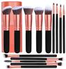 14-Piece Makeup Brush Set - No Logo, Perfect Beauty Tools for Foundation and More
