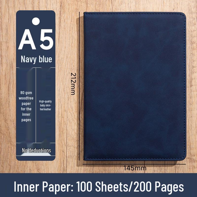 Custom Logo A5 High-End Office Notebook with Premium Cover and Inner Pages