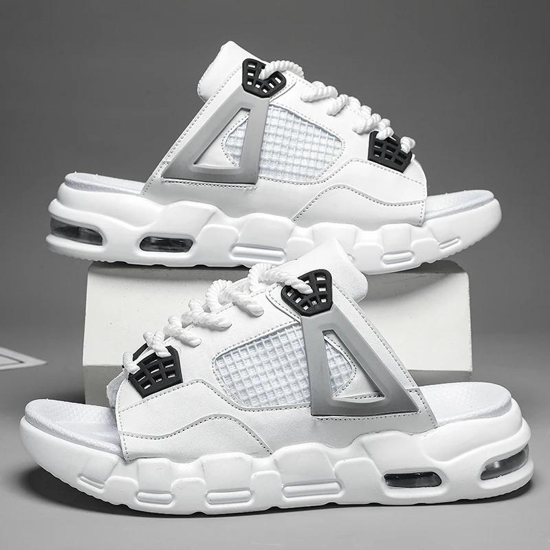 Mode Sommer Herren Hausschuhe Lässige EVA Sohle Weiche Outdoor Strand Hausschuhe Rutschfest Leicht Wasserdicht Plateau Herren Indoor Sandalen
