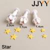 3Pcs Clay Mould Flip Candy DIY Oval Rhombus Love Heart Spring Press Mould Cake Pasta Buns Baking Tool