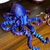 3D-gedruckter Oktopus Bewegliche Gelenke Fidget Spielzeug Heim-Büro Schreibtisch-Dekoration Meeresbewohner Deko Geschenke Kinderspielzeug Ornamente