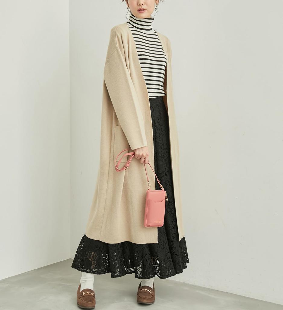 ROPE PICNIC Sweater Color Turtleneck M [New Added] [Web-Exclusive Color Beige] Anti-Pilling/Ribbed Pullover, Women's, Off-White (17)