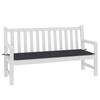 vidaXL Gartenbank-Auflage Schwarz 150x50x3 cm Oxford-Gewebe