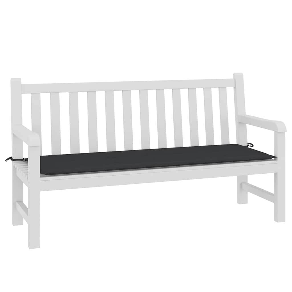 vidaXL Gartenbank-Auflage Schwarz 150x50x3 cm Oxford-Gewebe