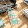 Portable Desk Accessories Multifunctional Geometric Drawing Ruler Thickened Transparent Plastic Template Safe Measurement Aid for Students