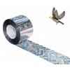 2 Rolls Bird Scare Tape Double Sided Holographic Flash Reflective Bird Tape Deterrent Visual Audible Bird Repellent Devices 4