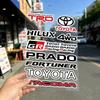 FOR TOYOTA TRO GR Durable Waterproof Reflective Decor Sticker Scratch Cover For Motorcycle Car Helmet Fridge Accessories
