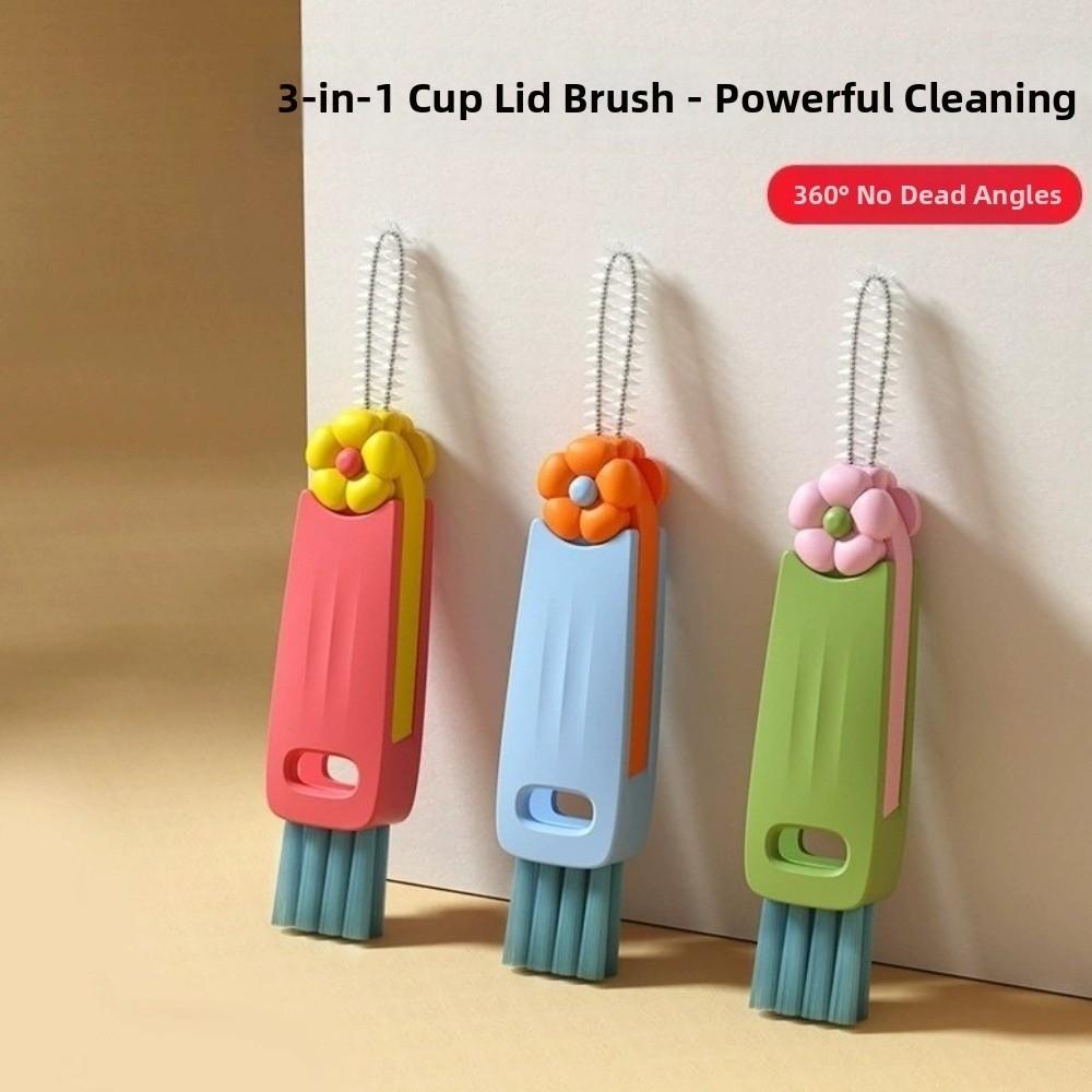 Mini Straw Cleaning Brush Silicone Cup Lid Cleaning Brush Appliance Maintenance