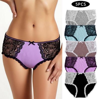 Dance Party Sleepwear. Sexy Lingerie With Delicate Lace And Colorful, Multi-color, Multi-size, Straight-leg Bottoms.