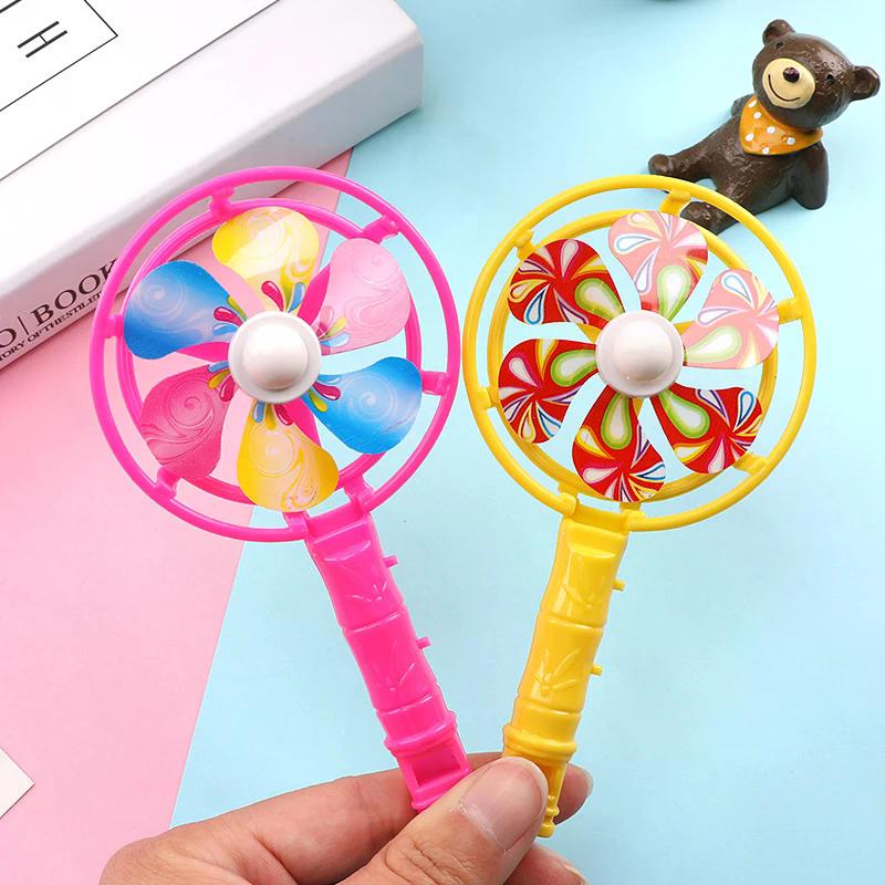 Random 10pcs Children Toys Plastic Whistle Windmill Fan Kids Birthday Party Gifts Back To School Presents Toy For Kids Gifts
