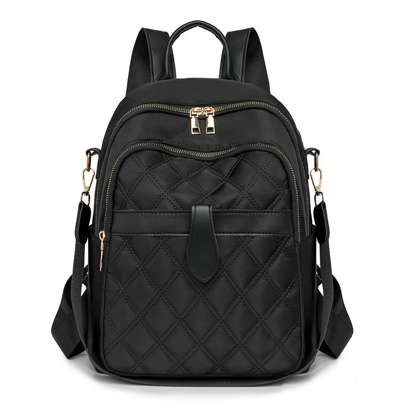 Oxford cloth backpack women's new diamond embroidered thread women's backpack Korean version versatile large-capacity mommy bag
