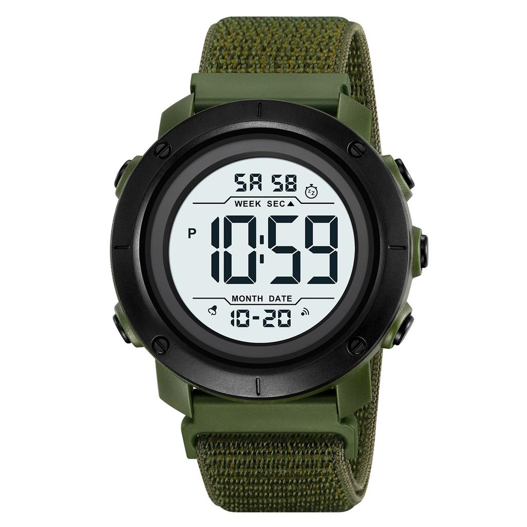 Sports waterproof electronic watch Student party electronic watch Couple multi-function dual-time watch
