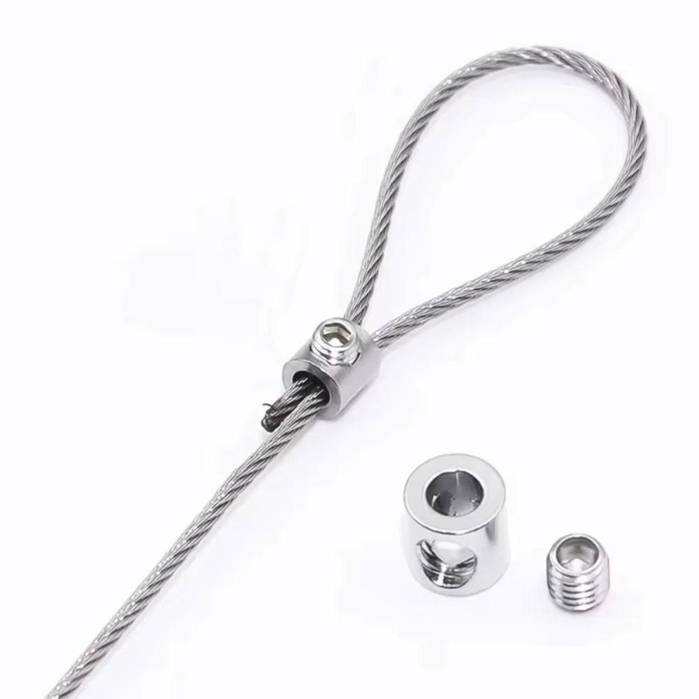 Adjustable Wire Rope Clamp Copper Hanging Clip Hardware Accessories Stainless Steel Cable Clamp