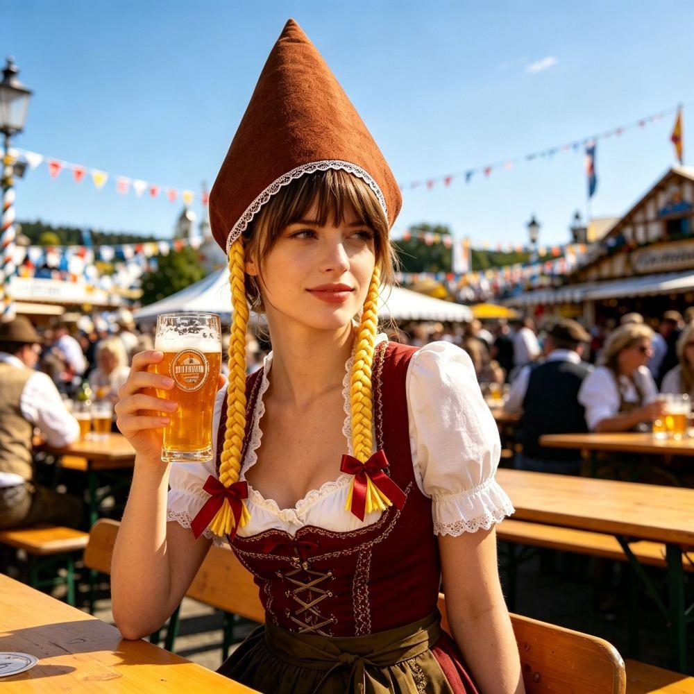

Green Color Party Hat Polyester Festival Costume Accessory New Oktoberfest Party Supplies Festival