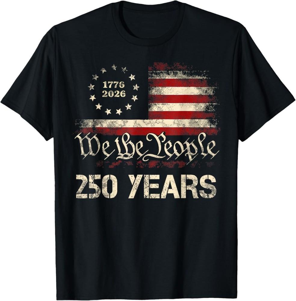 250 Year Old Birthday 1776 - 2026 250th Birthday T‑Shirt L