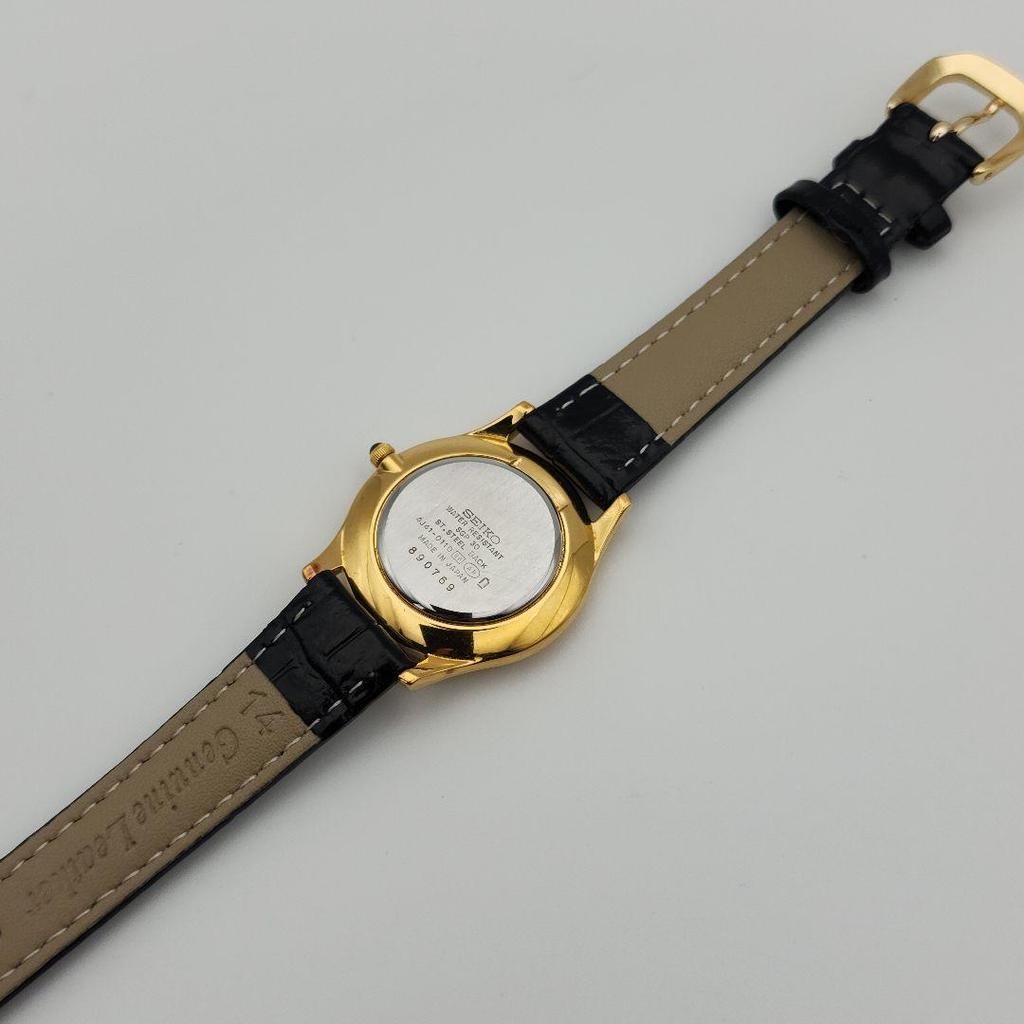[USED] Working Seiko Exceline SGP30 with battery and crocodile leather strap