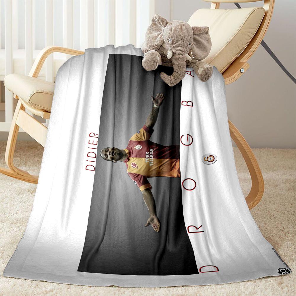 Football Player Action Blanket Warmthful Decor Perfect for Couch Sofa Bedding Four Seasons Universal Playful Design