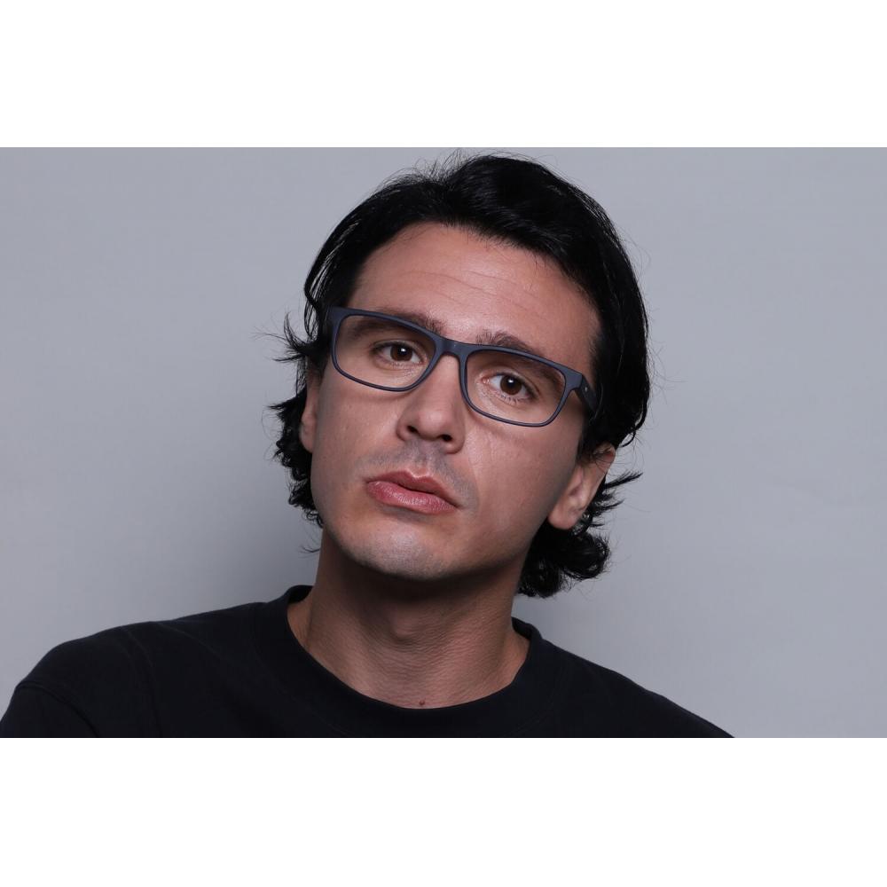 Full Rim Square Matte Blue Smartbuy Collection Graslands Cp122b Fashion Unisex Eyeglasses