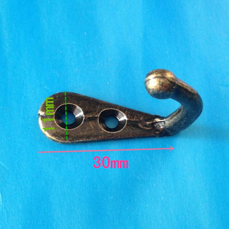 10x Antique Bronze Wall Door Key Hooks Hanger Hat Coat Bag Hanging Home Decor