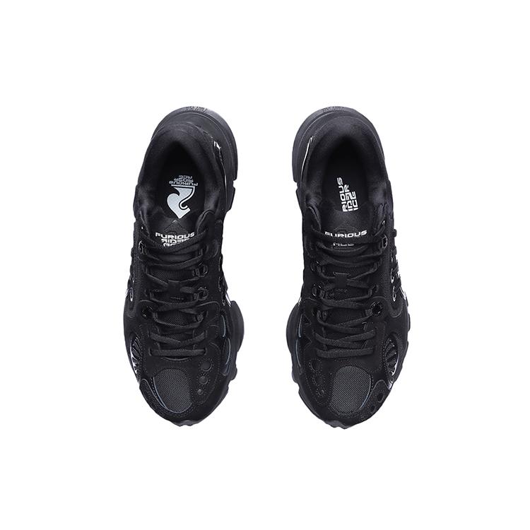 Li Ning Cushioning Slip Resistant Abrasion Resistant Breathable Lightweight Low top Sports Casual Shoes Women's Black ARHR092-1