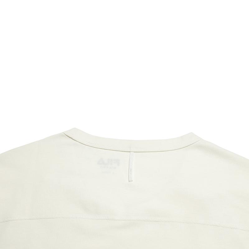 FILA Milano Series Fashion Retro Classic Simple Sports Casual Versatile Loose Comfortable Short Sleeve T-Shirt Men tops Cloud-White F11M615107FWT