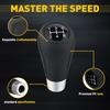 5 Speed Leather Car Manual Gear Stick Shift Knob Shifter Lever Head Universal