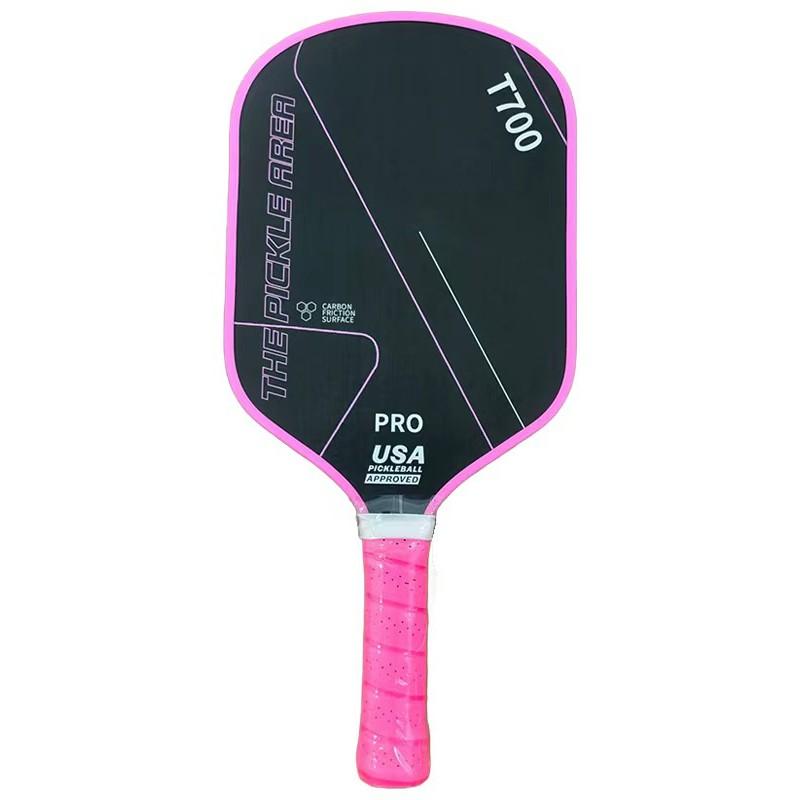 Pickleball Paddle T700 Carbon Fiber Textured Matte Surface Beginners Recreational Players