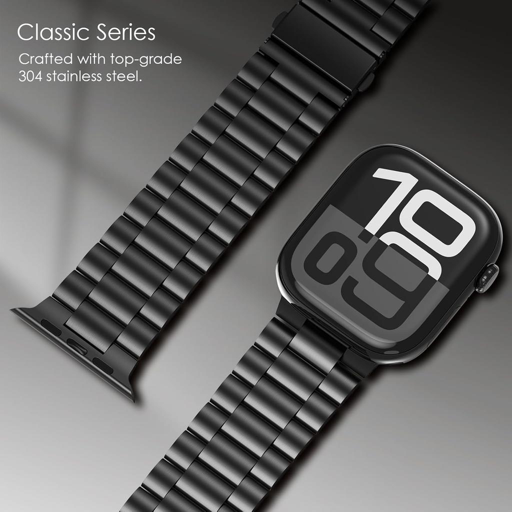 Stainless Steel Replaceable Strap Wristband For Apple Watch Band S10 46mm 42mm 38/40/41/44/45/49mm For Apple Watch Ultra 9 8 7 6 5 4 3 2 1 SE Band