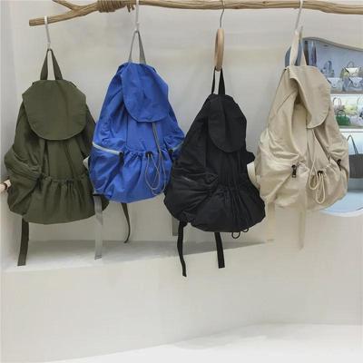 Introducing the New Simple Nylon Drawstring Backpack: a Spacious, Versatile Bag Perfect for Students, Leisure Trips, and Sports Activities.