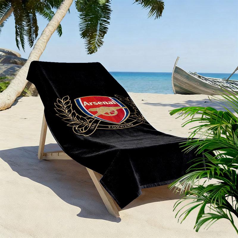 Arsenal F Print Beach Towel, Large Soft Quick Dry Towel for Beach Camping Swimming