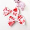 Hairpin Halloween Headband Printed Bow Hair Clip Funny Blood Bow Hairband  Festival Party