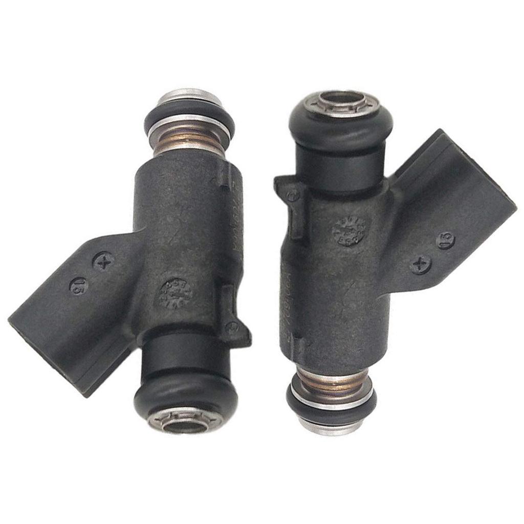 GERMBAN 27709-06A 2pcs Fuel Injector 6 Hole Replacement for 2006-2015 Harley Davidson Motorcycle 25 Degree 27625-06 R2025DEG
