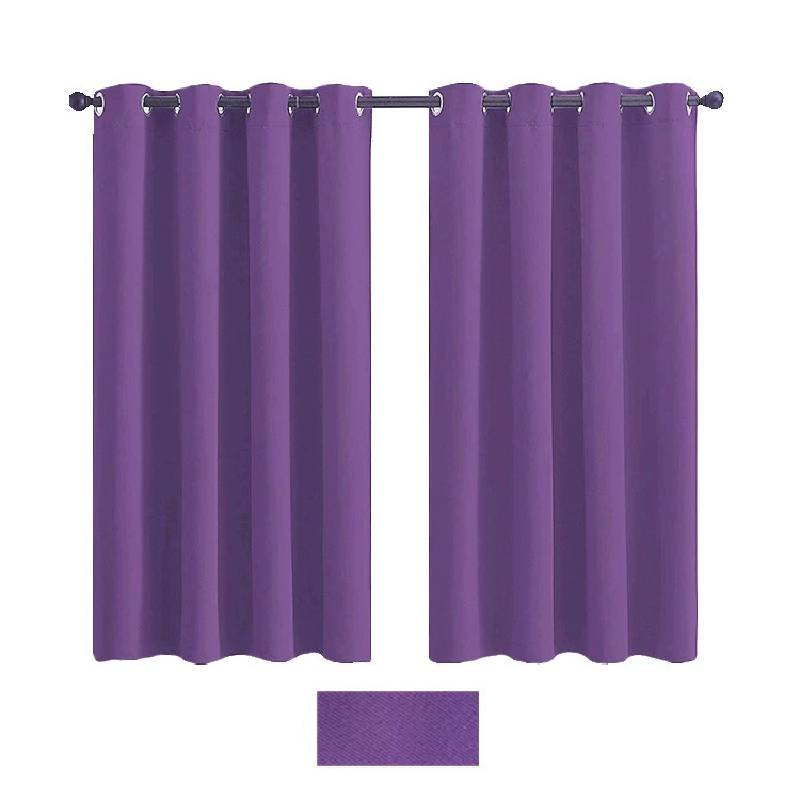Contemporary Solid Color Curtains With Heavy Light Blockage For Bedroom And Lounge