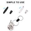 Plastic Keychain Clips Keychain Connectors Clear Flat Key Rings Split Id Badge Holder Strap Clips Office Credit Card
