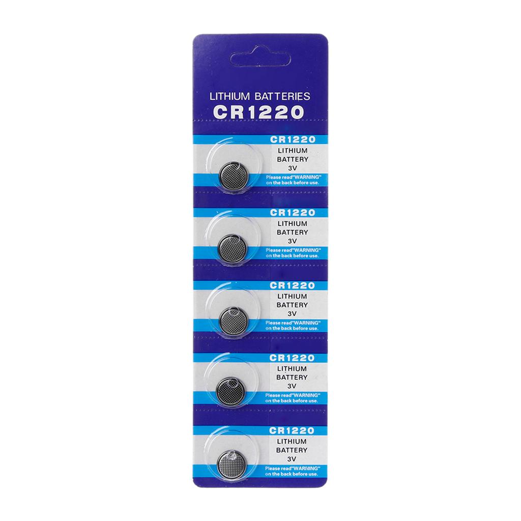Quality CR1220 Batteries Coin Battery for Automotive Key Fob Reliable Power Performances and Easy Replacement 5pcs/10pcs