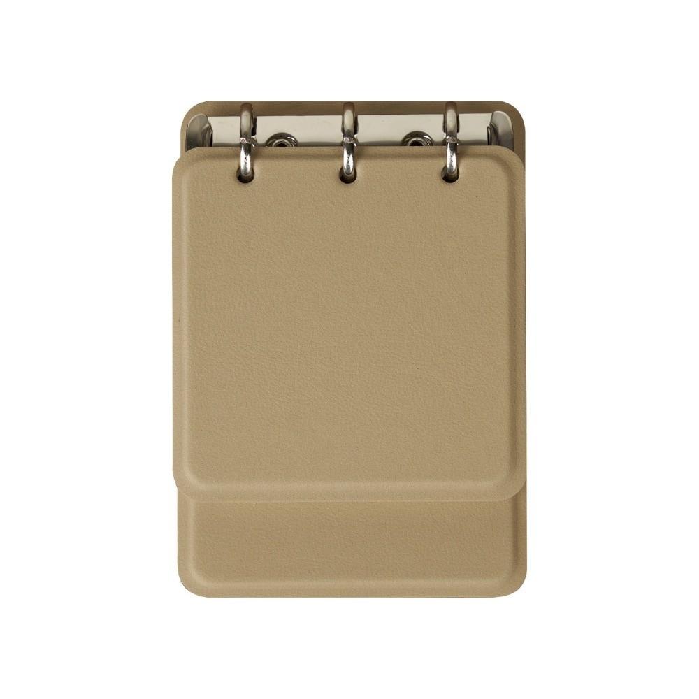PU Leather Cover Loose-Leaf Notebook 3-Ring Binder Memo Pad Mini Pocket Notebook  Students