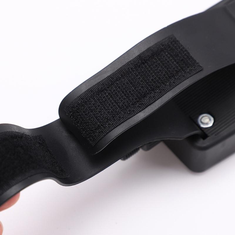 Plastic Exercise Bike Pedals with Quick Locks Mechanism Nonslip Adjustable Strap for Indoor Outdoor Fitness Equipment