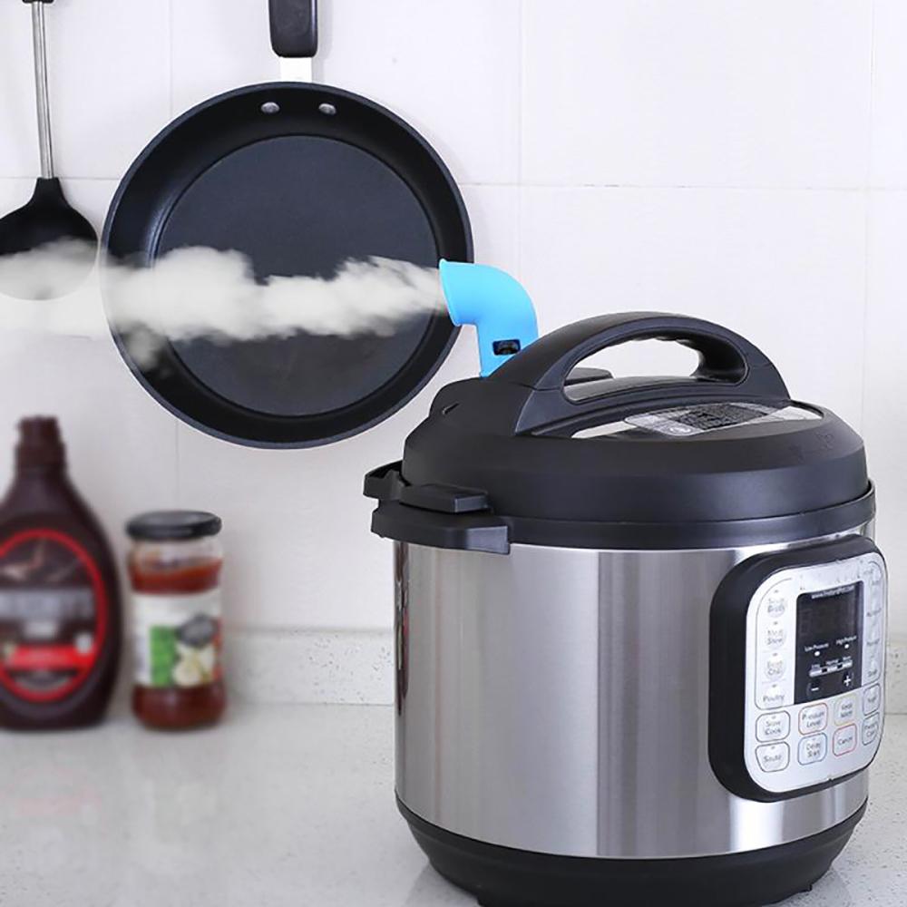 Silicone World Pressure Cooker Steam Diverter Release Valve Accessories 360 Rotating Kitchen Instant Pot Silicone Release Pipe