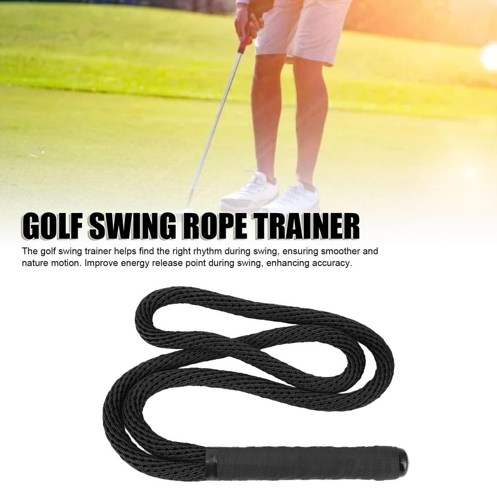 Asixxsix Golf Rope Swing Trainer, Golf Training Aid with Storage Bag, Improves Golfer's Swing and Master Tempo, Golf Gift for Men, IndoorOutdoor