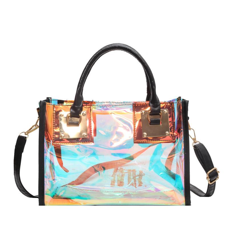Dazzling Tote Colors Handbag Single Shoulder Crossbody Jelly Bag Fashion Women