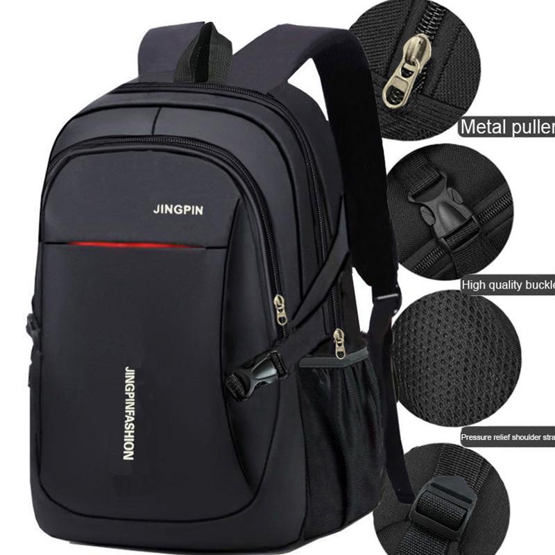 Leisure Schoolbag Women'S Canvas Simple Dual-Shoulder Bag Men'S Korean-Style Backpack Large Capacity Middle School Student Backp