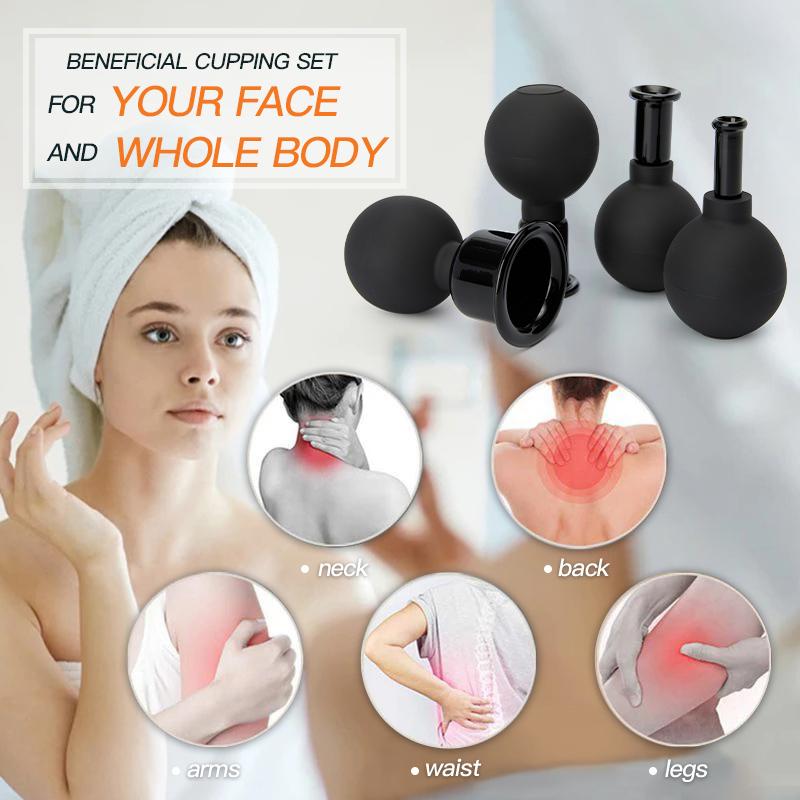 New Rubber Vacuum Cupping Massage for Body Anti Cellulite Cans Vacuum Jar Medical Chineses Therapy Cupping Health Care Tool 1PC