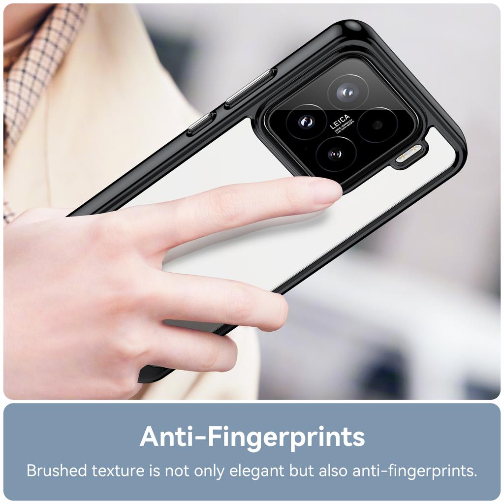 Pro Xiaomi 15 Pouzdro TPU+Akryl Ochranný Průhledný Kryt na Telefon