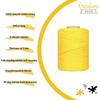 Cordelette - Coton - Corde Macramé - 3mm - 100m - Jaune - 15 Plis