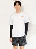 BARREL Men'S Surfing Loose Fit Short Sleeve Layered Rash Guard Off-White (B6Smwrg112Owt)
