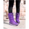 Winter thick women's snow boots Warm Plush Mid-calf Boots Non slip Waterproof  Platform Snow Boot Casual Female White shoes
