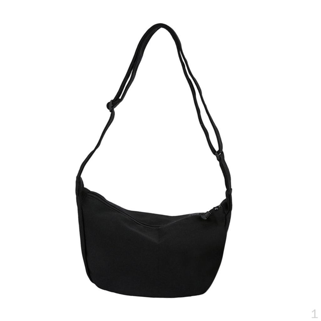 Канвас Женская Сумка на Плечо Crossbody Прочная Модная Сумка-Мешок Сумка-Почтальон Сумка-Тоут Сумка для чёрный