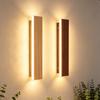 Minimalist Solid Wood Wall Lamp with Four-Sided Lighting for Corridor, Hallway, Entrance, Stairs, or Balcony