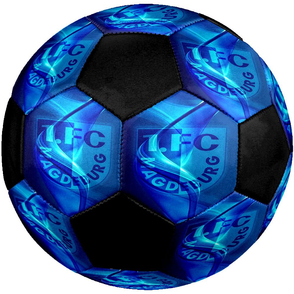 1 pezzo1. Pallone da Calcio FC Magdeburg Taglia 5 Pallone da Calcetto Indoor alla Moda Colorato Gioco in Giardino - Ottimo Regalo per Appassionati di Sport HE1